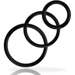 Addicted Toys - Conjunto de Anillos para Pene Negro