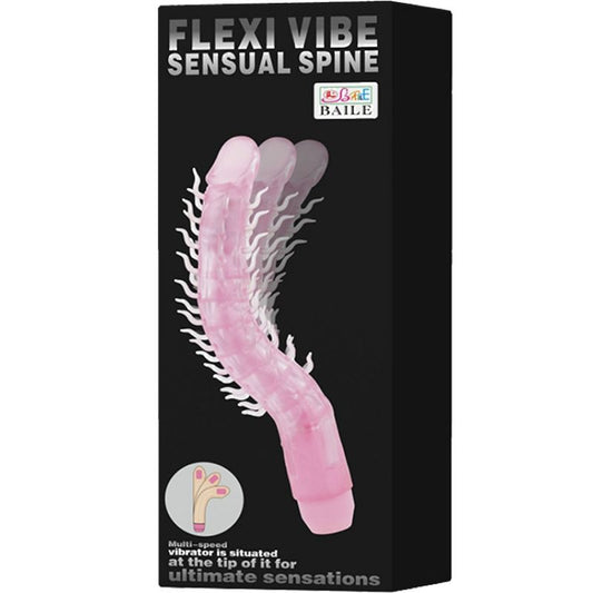 Baile Flexi Vibe Sensual Spine Dildo Vibratório Dobrável Lilal 23.5 cm