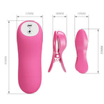 Baile Pizzas de Onda Romántica con Vibración y Electrochoque Fucsia
