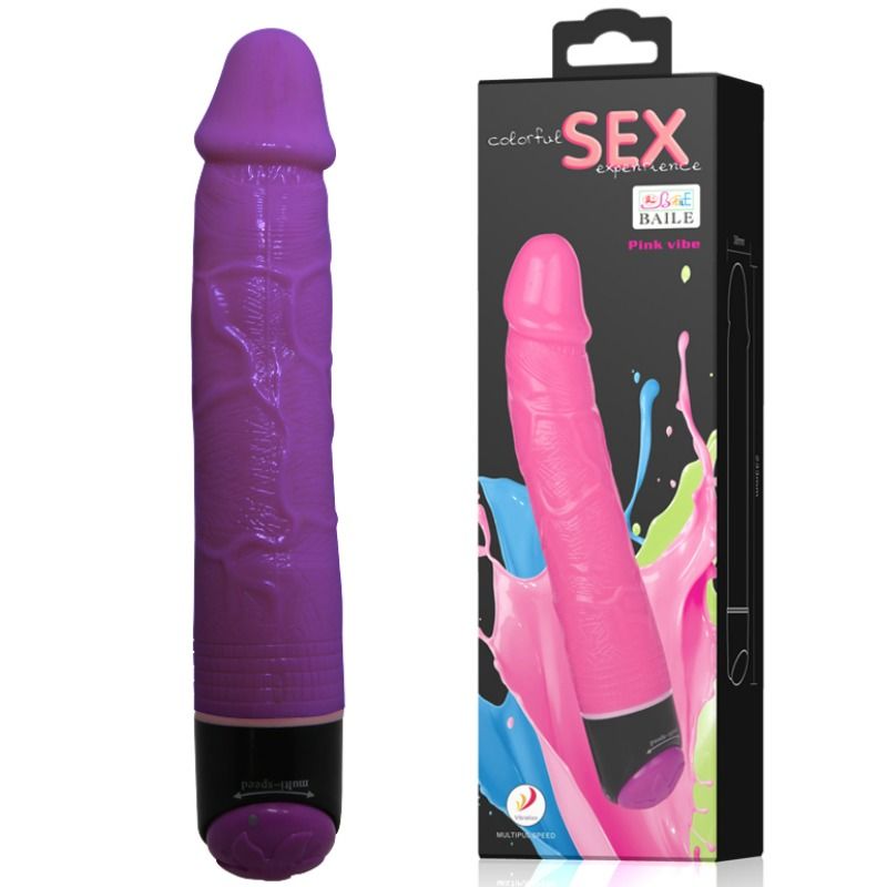 Vibrador realista de baile sexual lila de 23 cm