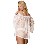 Subblime Babydoll Manga Alargada de Boneca Branca S / M