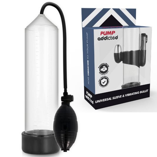 Pump Addicted Vibrador Transparente Rx3