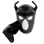 Darkness Máscara de Neopreno para Perros con Hocico Removible M