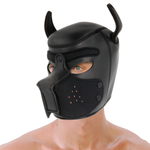 Darkness Máscara de Neopreno para Perros con Hocico Removible M