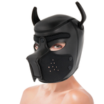 Darkness Máscara de Neopreno para Perros con Hocico Removible M