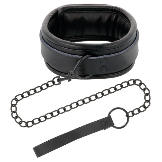 Darkness Colar Preto Com Corrente