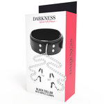 Darkness Colar Com Grampos de Bico Preto