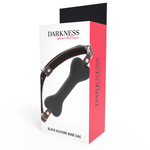 Darkness Mordaça de Silicone de Osso Preto