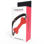 Darkness Mordaça de Silicone de Osso Vermelho