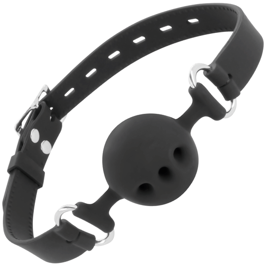 Darkness Mordaa de Silicone Respirvel Preta