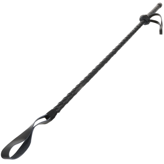 Látigo de Cuero Fetichista BDSM Oscuro de 60 cm