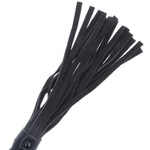 Darkness - Látigo Bondage Negro con Mango de Cuero