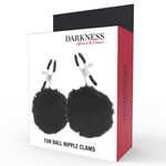 Darkness - Pinças Para Bicos Com Pom Poms 1