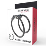 Darkness - Anillo Doble Flexible para Pene