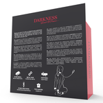 Darkness Algemas e Colar de Couro Preto