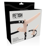 Fetish Submissive Harness Vibrador Flesh Up de Dupla Penetração
