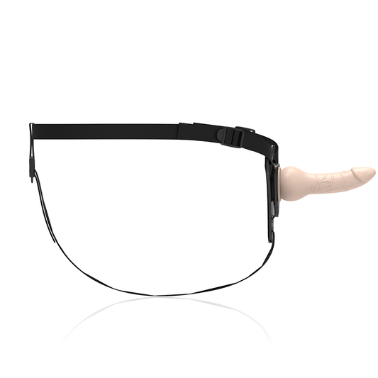 Arnés de sumisión fetiche de silicona realista de carne 16cm