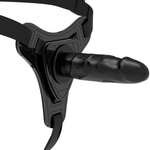 Arnés Fetiche Sumiso Silicona Negro Realista 15 Cm