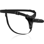Arnés Fetiche Sumiso Silicona Negro Realista 15 Cm
