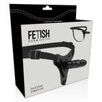 Arnés Fetiche Sumiso Silicona Negro Realista 15 Cm