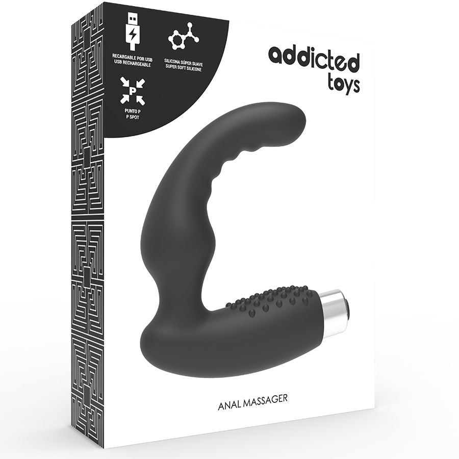 Addicted Toys Vibrador Prosttico Vibrador Recarregvel - Modelo 2 - Preto