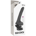 Basecock Vibrador de Control Remoto Realista Negro 19 Cm -o- 4 Cm