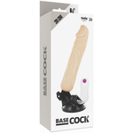 Basecock Vibrador de Controle Remoto Natural Realista 20 Cm -o- 4 Cm