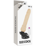 Basecock Vibrador de Controle Remoto Natural Realista 19.5 Cm -o- 4 Cm