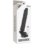 Basecock Vibrador Realista Control Remoto Negro 21 Cm -o- 4 Cm