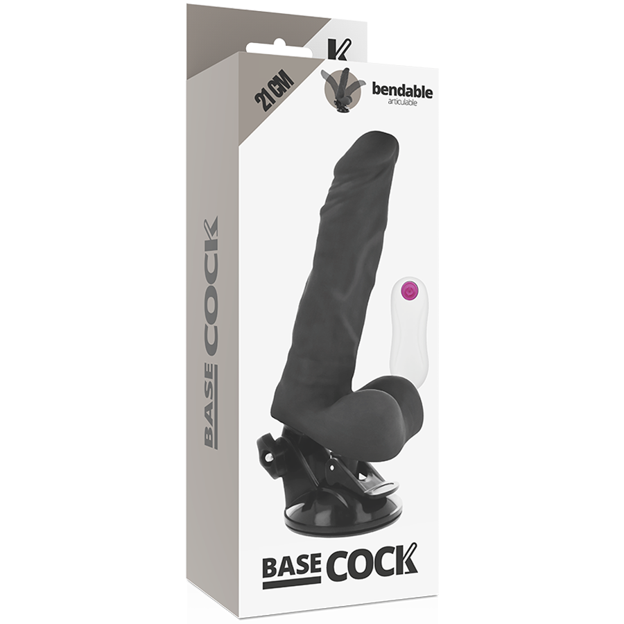 Basecock Vibrador Articulvel Controle Remoto Preto 21 Cm -o- 5 Cm