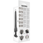 Vibrador Articulado Basecock Negro 18.5 cm -o- 4 cm con Mando a Distancia