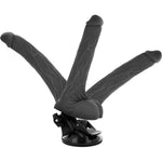Vibrador Articulado Basecock Negro 18.5 cm -o- 4 cm con Mando a Distancia