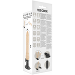 Basecock - Vibrador de Controle Remoto Natural Realista Basecock 19,5 cm