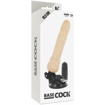 Basecock - Vibrador de Controle Remoto Natural Realista Basecock 19,5 cm