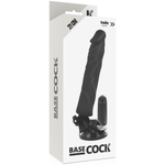 Basecock Mando a Distancia Vibrador Realista Negro 21 cm -o- 4 cm