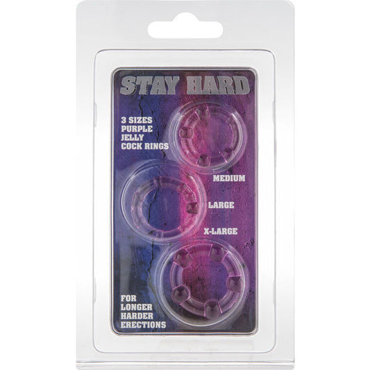 Seven Creations - Juego de Tres Anillos para Pene Lila