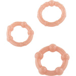 Seven Creations - Set de Tres Anillos para Pene de Cuero