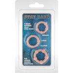 Seven Creations - Set de Tres Anillos para Pene de Cuero