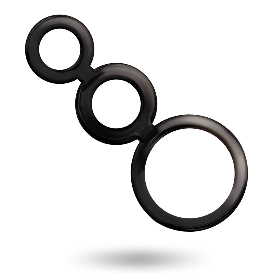 Addicted Toys - Set de Anillos - Para Pene - Ahumado