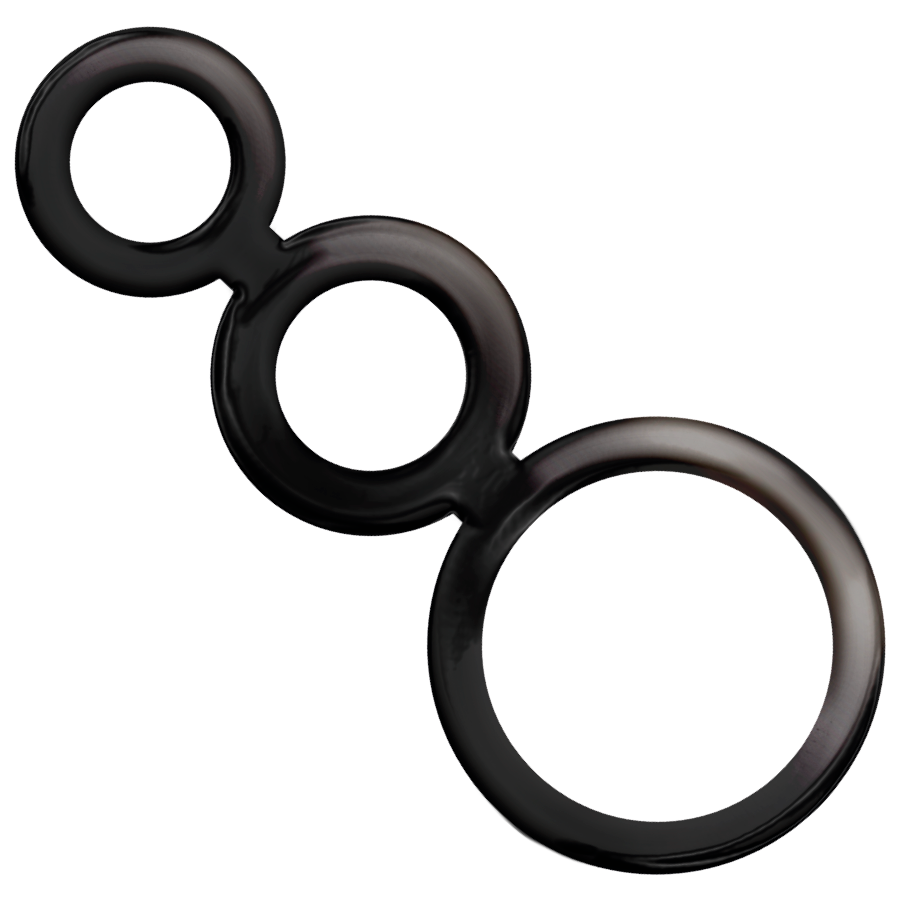 Addicted Toys - Set de Anillos - Para Pene - Ahumado