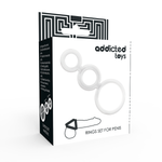 Addicted Toys - Conjunto de Anéis - Para Pénis Transparente