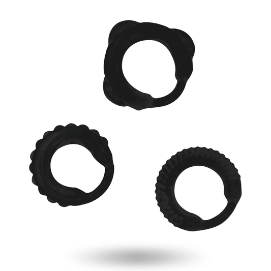 Addicted Toys - Conjunto de Anel C - Preto