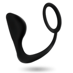Addicted Toys - Plug Anal com Anel de Pênis Preto