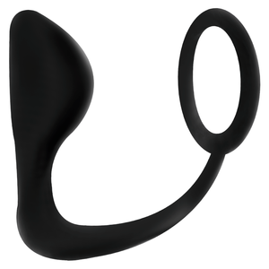 Addicted Toys - Plug Anal com Anel de Pênis Preto