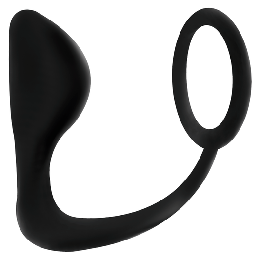 Addicted Toys - Plug Anal com Anel de Pênis Preto