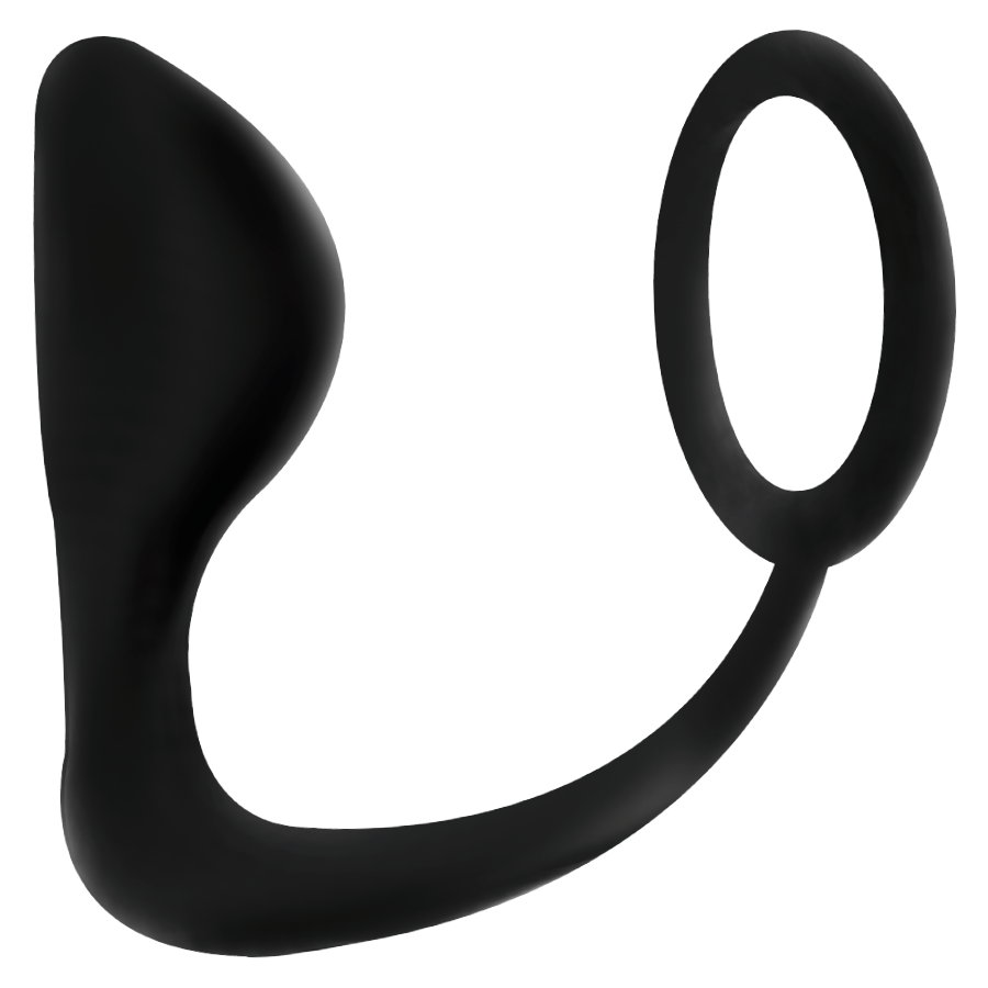 Addicted Toys - Plug Anal com Anel de Pênis Preto