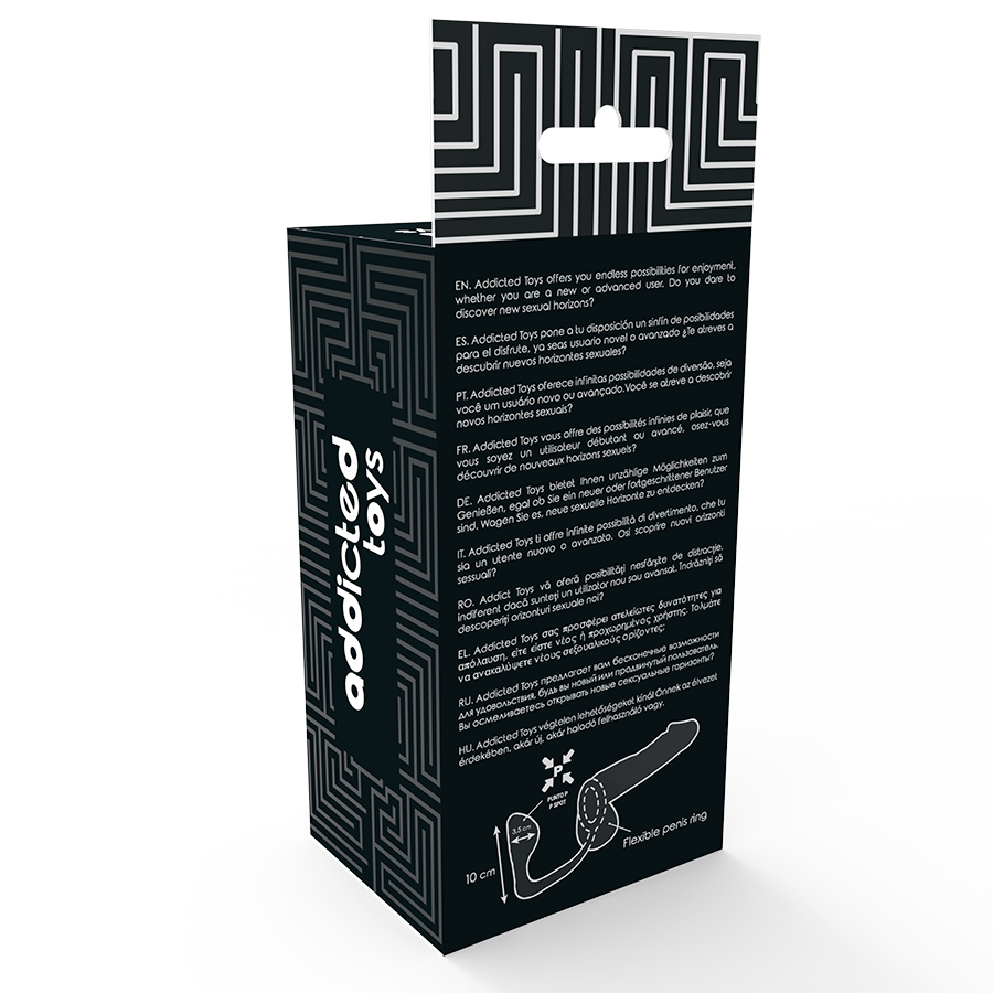 Addicted Toys - Plug Anal com Anel de Pênis Preto