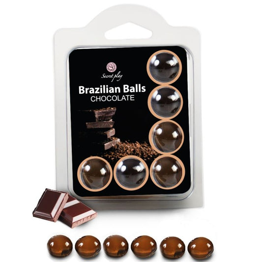 Secretplay - Conjunto 6 Bolas Brasileiras de Chocolate