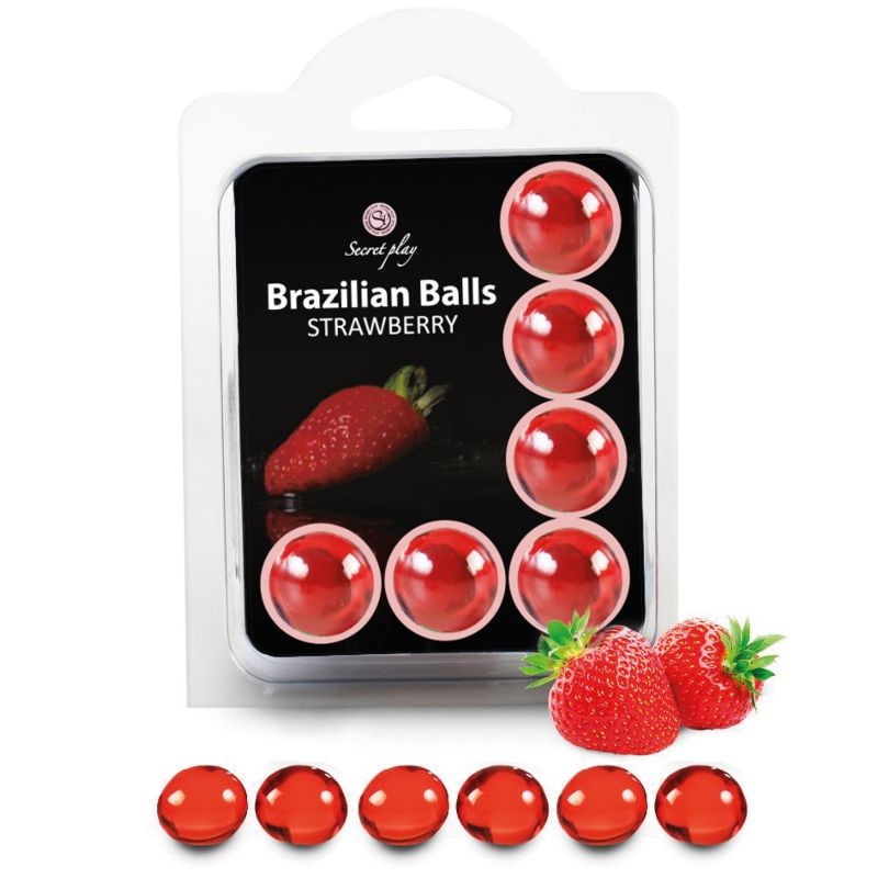 Secretplay - Pack 6 Bolas Brasileñas Fresa