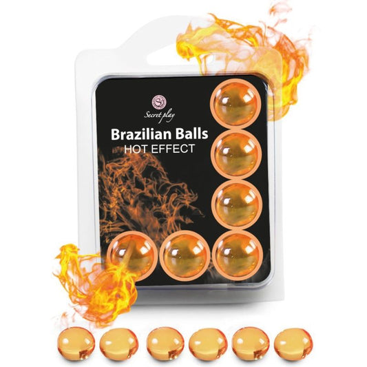 Secretplay Conjunto 6 Bolas Brasileiras Efeito de Calor